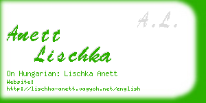 anett lischka business card